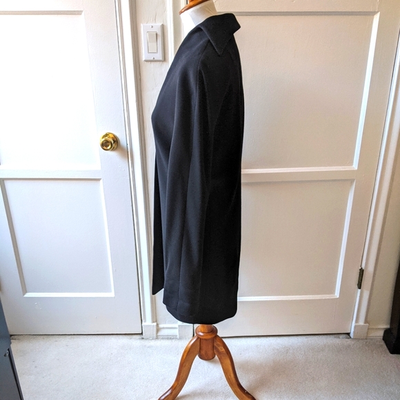 Krizia black vintage 80's wool jacket Sz M - Picture 3 of 9